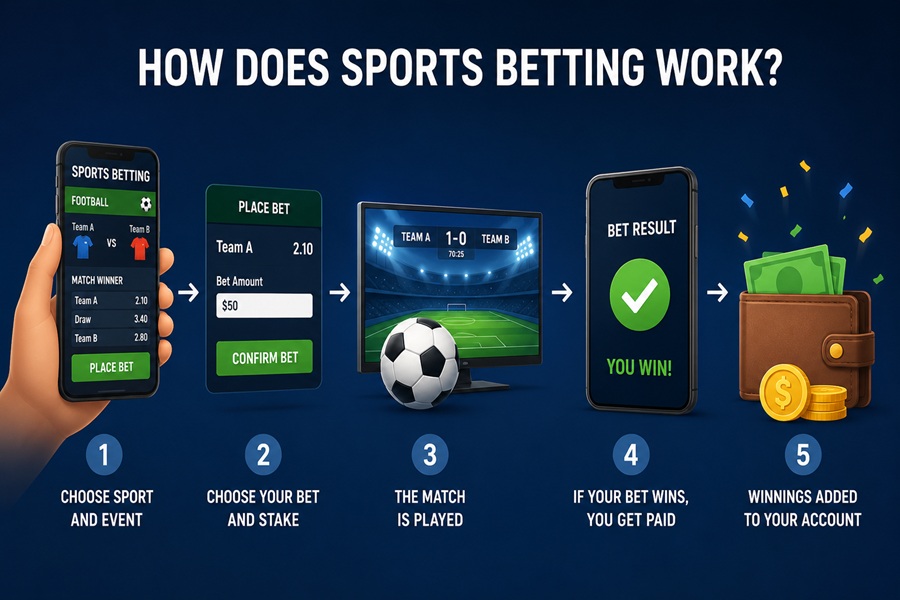 How Does Sports Betting Work? Odds, Lines, and the Vig Explained Step by Step